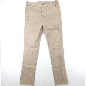 AG Adriano Goldschmied Pants The Lux Khaki Men 33Rx32 Tailored Trouser Stretch